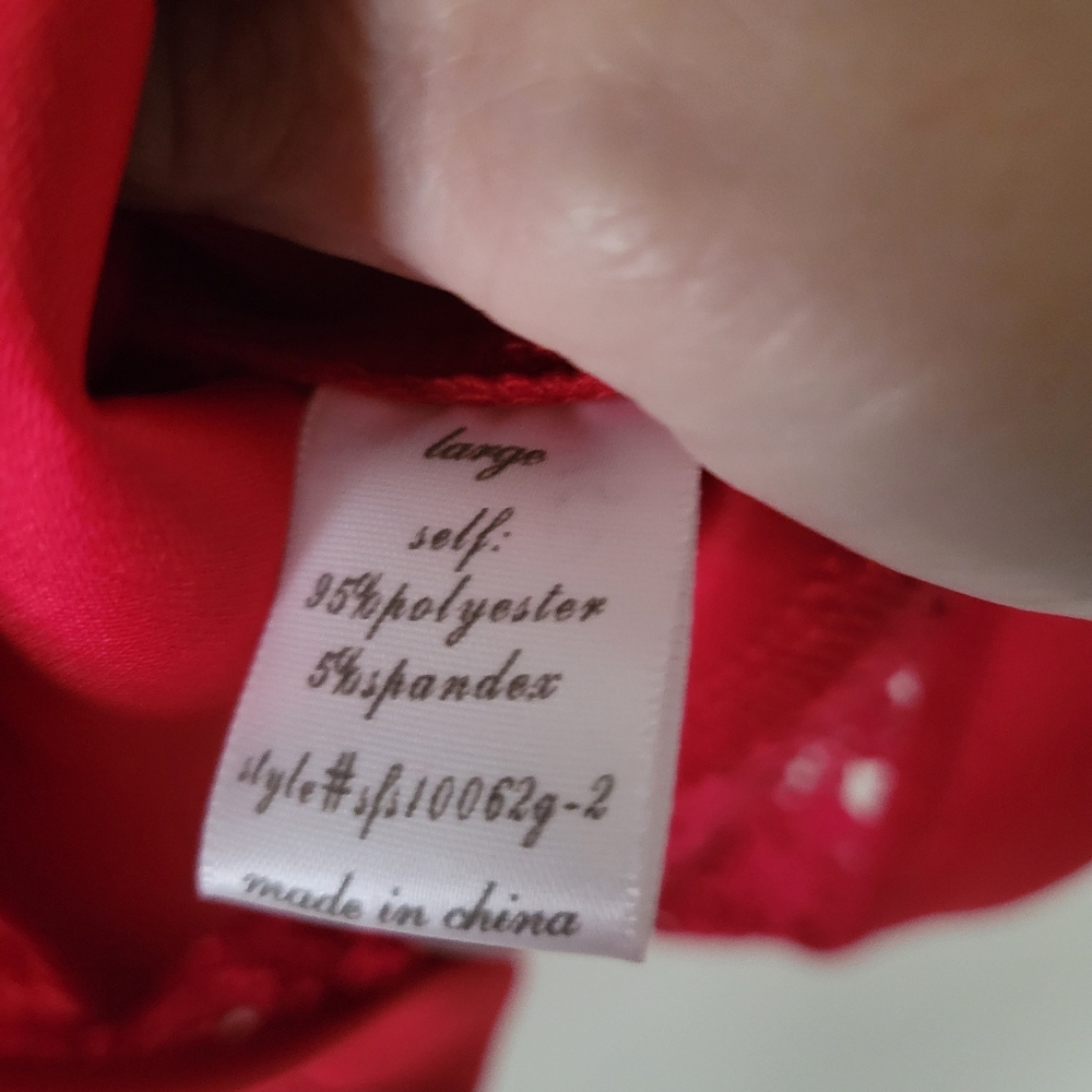 Blue Rain Francescas Red Scallop Hem Lace Trim Red Skirt New - Picture 11 of 11